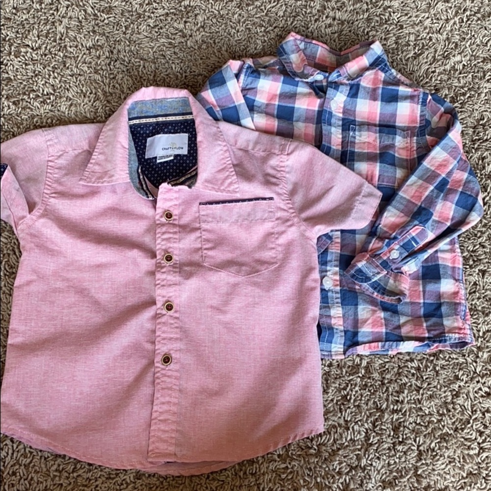 2T Boy Button-up shirt bundle